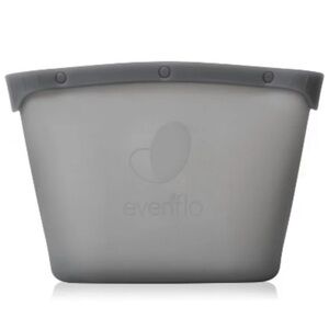 Gray Evenflo Silicone reusable microwave steam sanitizer bag